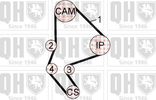 Quinton Hazell QBK795 - Kit de distribution cwaw.fr