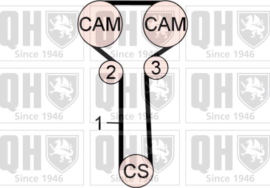 Quinton Hazell QBK707 - Kit de distribution cwaw.fr