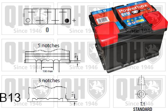 Quinton Hazell QBT027AGM - Batterie de démarrage cwaw.fr