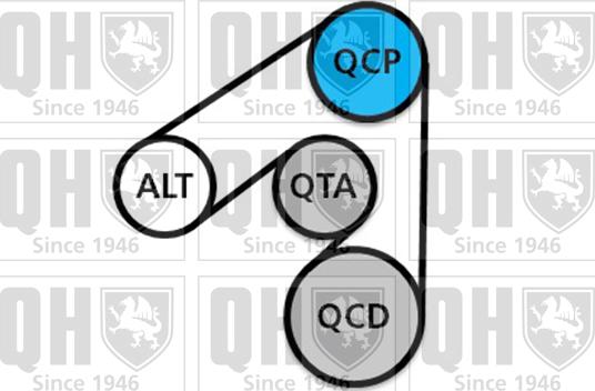 Quinton Hazell QDK122 - Jeu de courroies trapézoïdales à nervures cwaw.fr