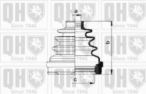 Quinton Hazell QJB959 - Joint-soufflet, arbre de commande cwaw.fr