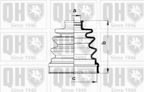 Quinton Hazell QJB956 - Joint-soufflet, arbre de commande cwaw.fr