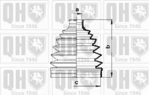 Quinton Hazell QJB901 - Joint-soufflet, arbre de commande cwaw.fr