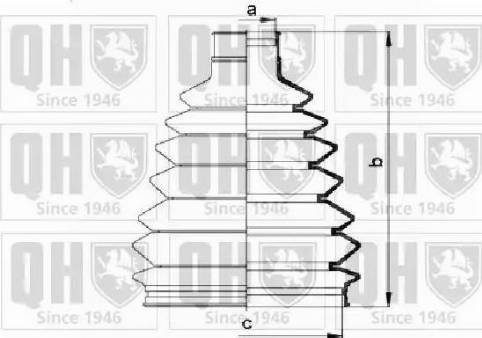 Quinton Hazell QJB908 - Joint-soufflet, arbre de commande cwaw.fr