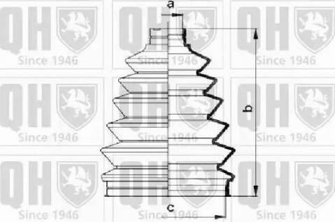 Quinton Hazell QJB910 - Joint-soufflet, arbre de commande cwaw.fr