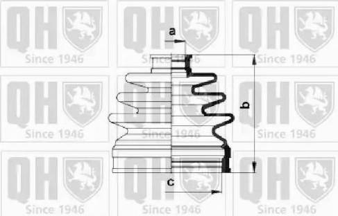 Quinton Hazell QJB985 - Joint-soufflet, arbre de commande cwaw.fr