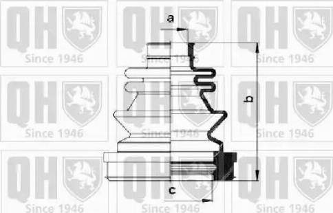 Quinton Hazell QJB983 - Joint-soufflet, arbre de commande cwaw.fr