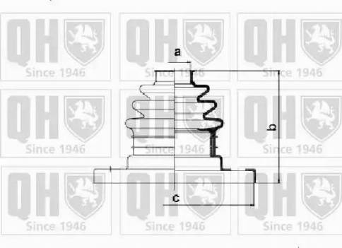 Quinton Hazell QJB937 - Joint-soufflet, arbre de commande cwaw.fr