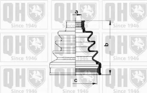 Quinton Hazell QJB979 - Joint-soufflet, arbre de commande cwaw.fr