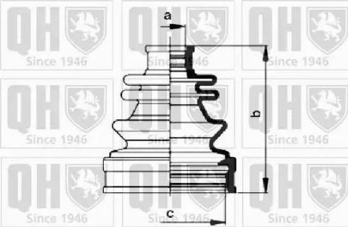 Quinton Hazell QJB977 - Joint-soufflet, arbre de commande cwaw.fr