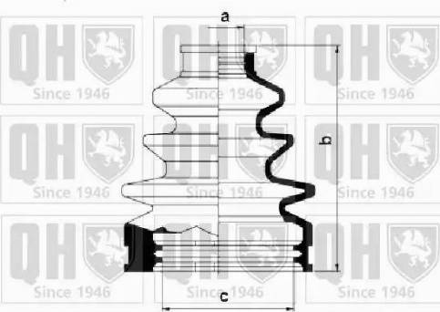 Quinton Hazell QJB499 - Joint-soufflet, arbre de commande cwaw.fr