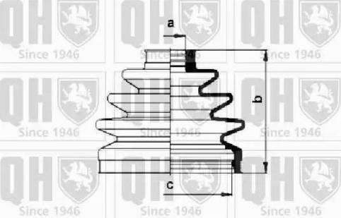 Quinton Hazell QJB494 - Joint-soufflet, arbre de commande cwaw.fr