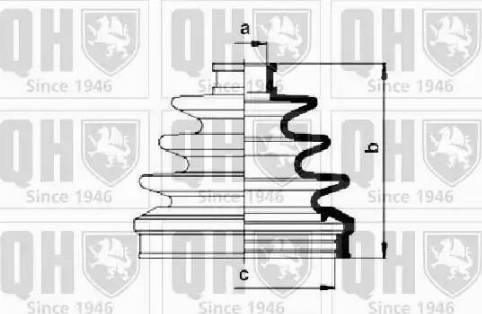 Quinton Hazell QJB495 - Joint-soufflet, arbre de commande cwaw.fr