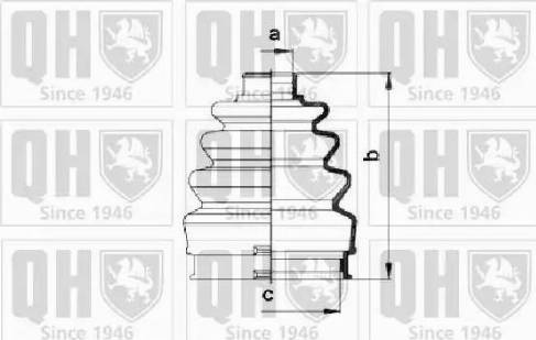 Quinton Hazell QJB403 - Joint-soufflet, arbre de commande cwaw.fr