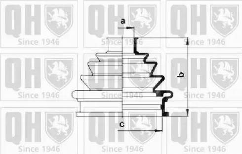 Quinton Hazell QJB482 - Joint-soufflet, arbre de commande cwaw.fr