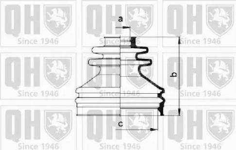 Quinton Hazell QJB433 - Joint-soufflet, arbre de commande cwaw.fr