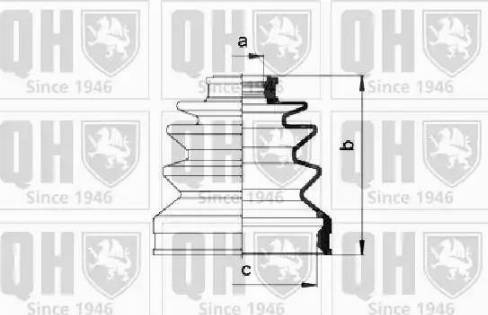 Quinton Hazell QJB475 - Joint-soufflet, arbre de commande cwaw.fr