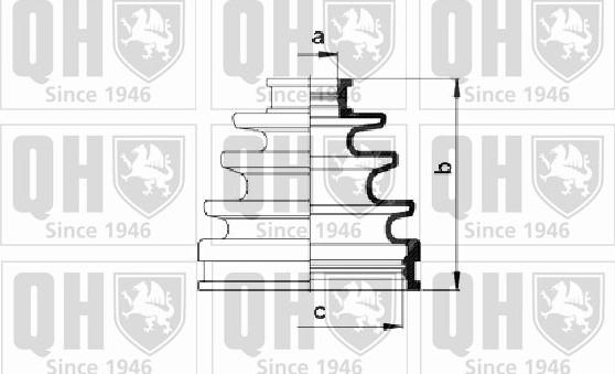 Quinton Hazell QJB476 - Joint-soufflet, arbre de commande cwaw.fr