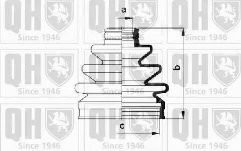 Quinton Hazell QJB477 - Joint-soufflet, arbre de commande cwaw.fr