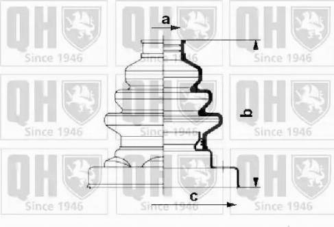 Quinton Hazell QJB542 - Joint-soufflet, arbre de commande cwaw.fr