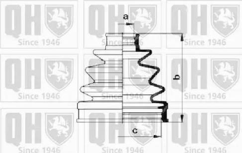 Quinton Hazell QJB558 - Joint-soufflet, arbre de commande cwaw.fr