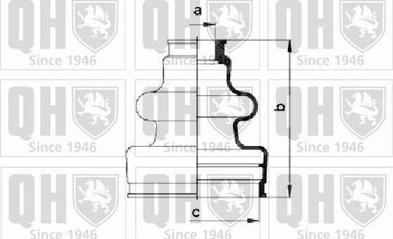 Quinton Hazell QJB560 - Joint-soufflet, arbre de commande cwaw.fr