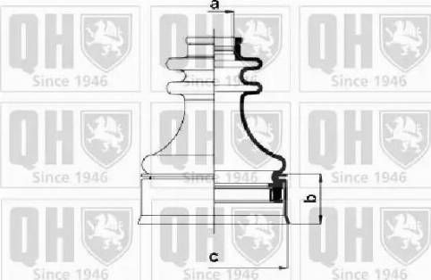 Quinton Hazell QJB568 - Joint-soufflet, arbre de commande cwaw.fr