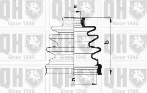 Quinton Hazell QJB516 - Joint-soufflet, arbre de commande cwaw.fr