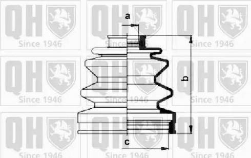 Quinton Hazell QJB532 - Joint-soufflet, arbre de commande cwaw.fr