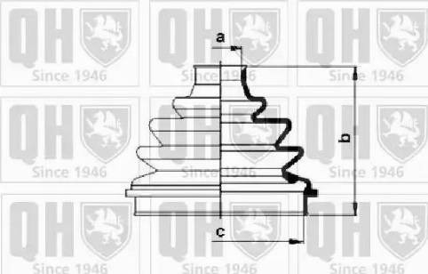 Quinton Hazell QJB575 - Joint-soufflet, arbre de commande cwaw.fr