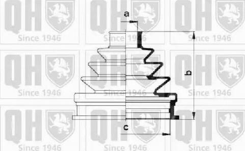 Quinton Hazell QJB571 - Joint-soufflet, arbre de commande cwaw.fr