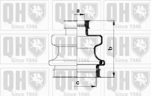 Quinton Hazell QJB601 - Joint-soufflet, arbre de commande cwaw.fr