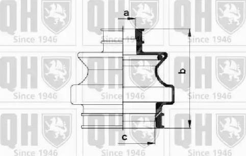 Quinton Hazell QJB602 - Joint-soufflet, arbre de commande cwaw.fr