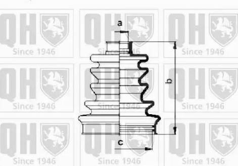 Quinton Hazell QJB683 - Joint-soufflet, arbre de commande cwaw.fr