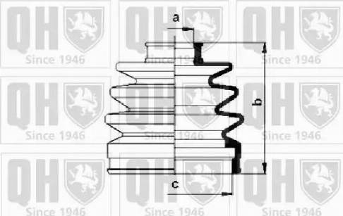 Quinton Hazell QJB638 - Joint-soufflet, arbre de commande cwaw.fr