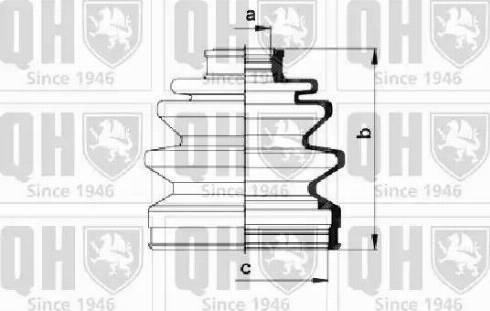 Quinton Hazell QJB632 - Joint-soufflet, arbre de commande cwaw.fr