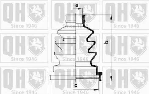 Quinton Hazell QJB194 - Joint-soufflet, arbre de commande cwaw.fr