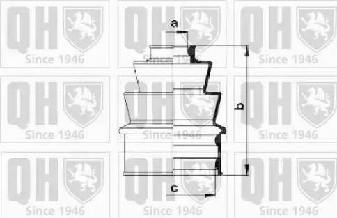 Quinton Hazell QJB155 - Joint-soufflet, arbre de commande cwaw.fr