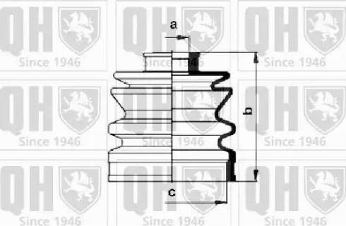 Quinton Hazell QJB151 - Joint-soufflet, arbre de commande cwaw.fr