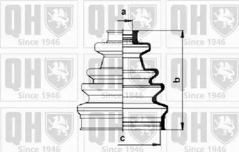 Quinton Hazell QJB153 - Joint-soufflet, arbre de commande cwaw.fr