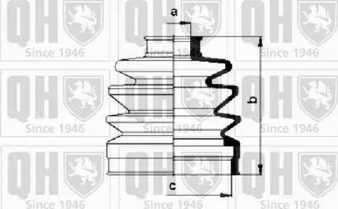 Quinton Hazell QJB152 - Joint-soufflet, arbre de commande cwaw.fr