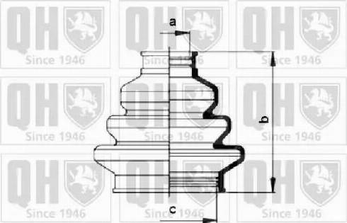 Quinton Hazell QJB168 - Joint-soufflet, arbre de commande cwaw.fr