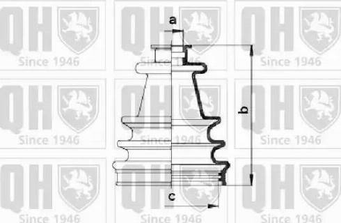 Quinton Hazell QJB109 - Joint-soufflet, arbre de commande cwaw.fr