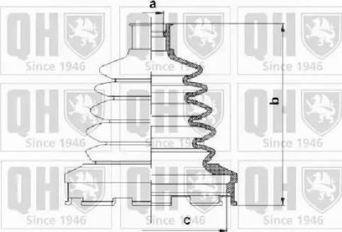 Quinton Hazell QJB1055 - Joint-soufflet, arbre de commande cwaw.fr