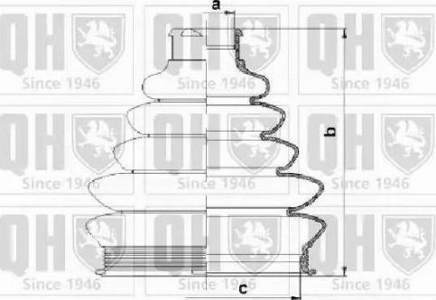 Quinton Hazell QJB1061 - Joint-soufflet, arbre de commande cwaw.fr