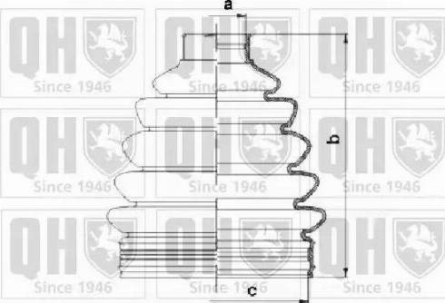 Quinton Hazell QJB1063 - Joint-soufflet, arbre de commande cwaw.fr