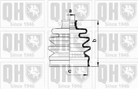 Quinton Hazell QJB106 - Joint-soufflet, arbre de commande cwaw.fr