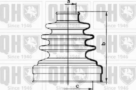 Quinton Hazell QJB1016 - Joint-soufflet, arbre de commande cwaw.fr