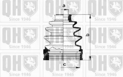 Quinton Hazell QJB1011 - Joint-soufflet, arbre de commande cwaw.fr