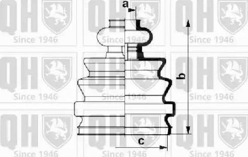 Quinton Hazell QJB1013 - Joint-soufflet, arbre de commande cwaw.fr